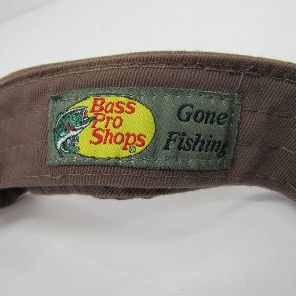 Bass Pro Shop Embroider Logo Women's Brown & Pink Adjustable Strap Back Visor - Picture 7 of 7